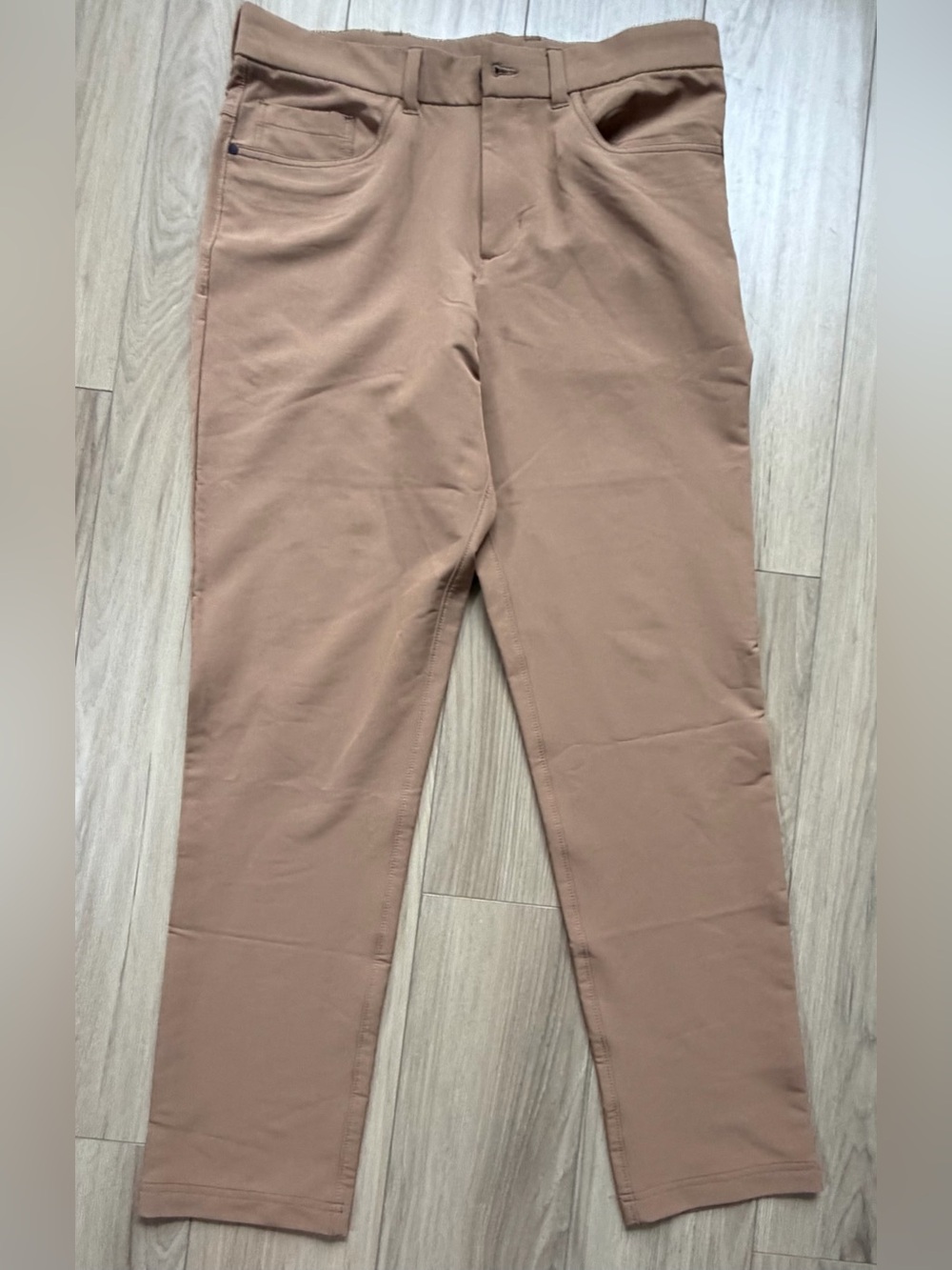 Panama Jack Commuter Pant Men's Slim Stretch Pants in Brown 34x32